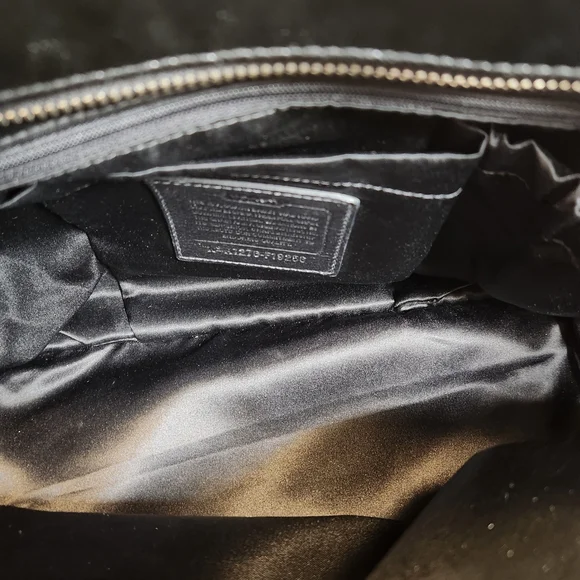 Coach Signature Stitch Large Leather Tote Bag - Picture 10 of 15